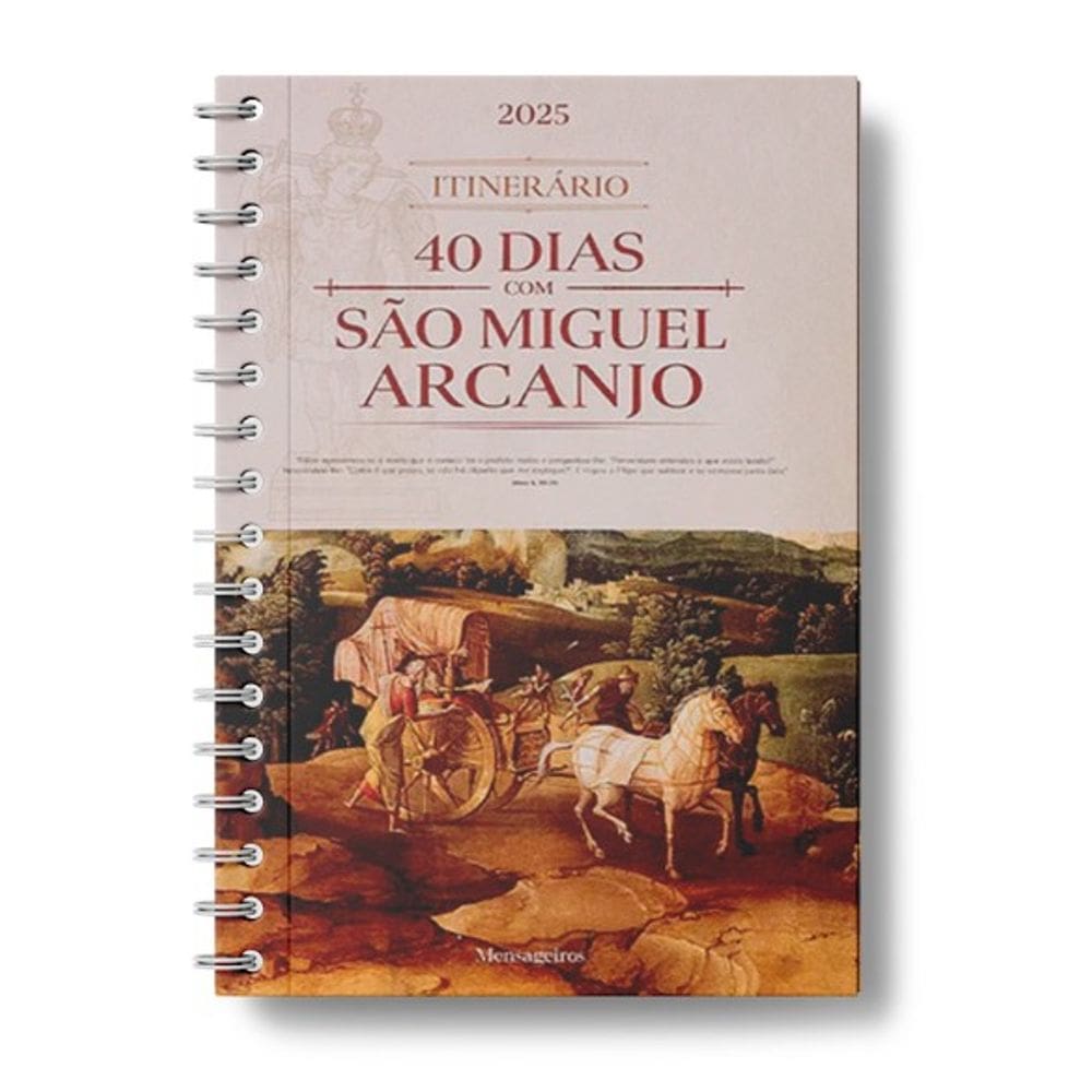 Livro Itinerário dos 40 dias com São Miguel 2025
