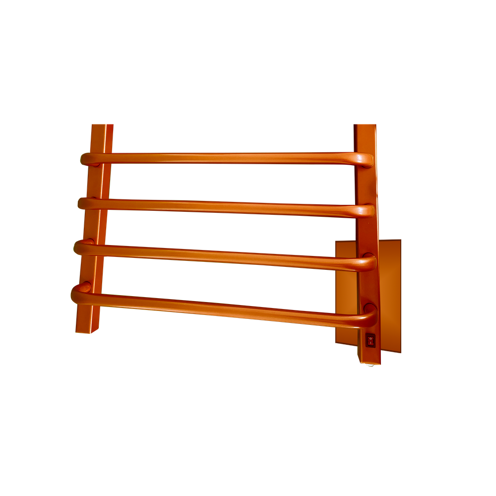 Toalheiro Termico Perqueno Bronze 110V Fio Oculto Esquerdo