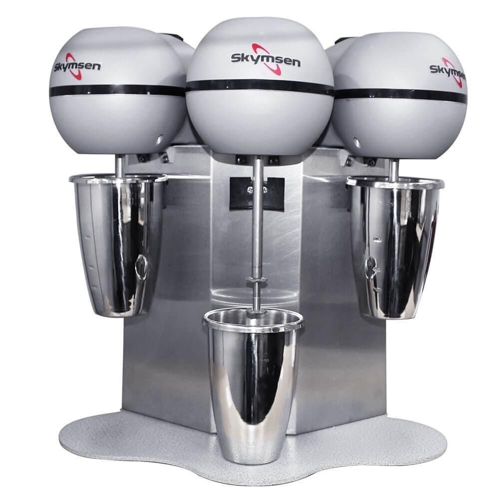 Batedor de MilkShake Sorveteria Skymsen 3 Hastes Copo em Inox 0,8 Litros (cada) 220V BMS-3-N 452009