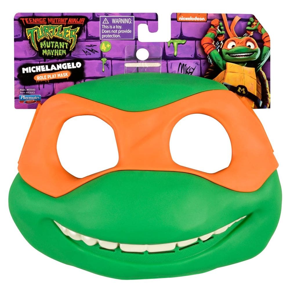 Máscara Role Play Do Michelangelo - As Tartarugas Ninja