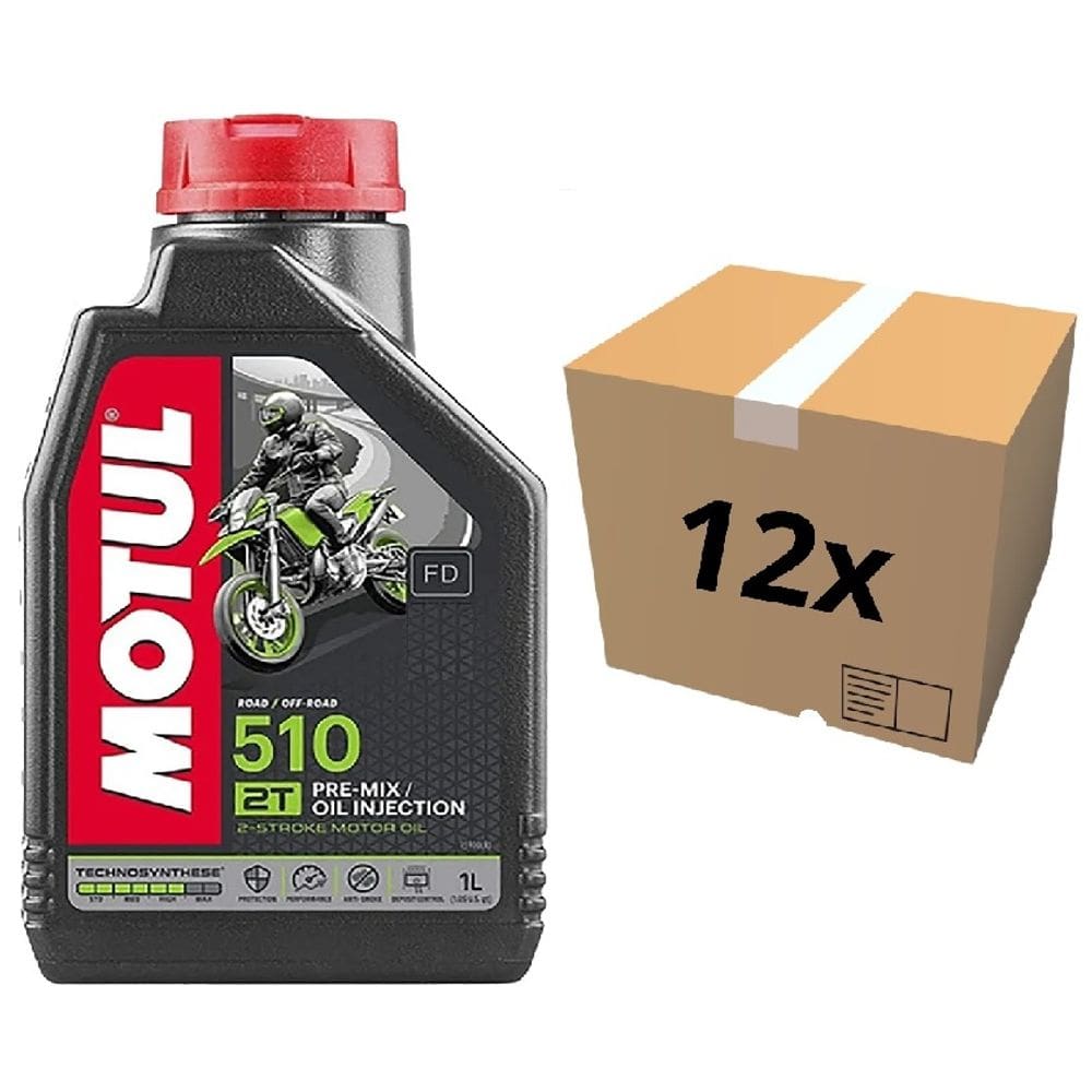Kit Óleo Motor 2 Tempos Motul 510 12 Litros Semissintetico  Caixa Fechada