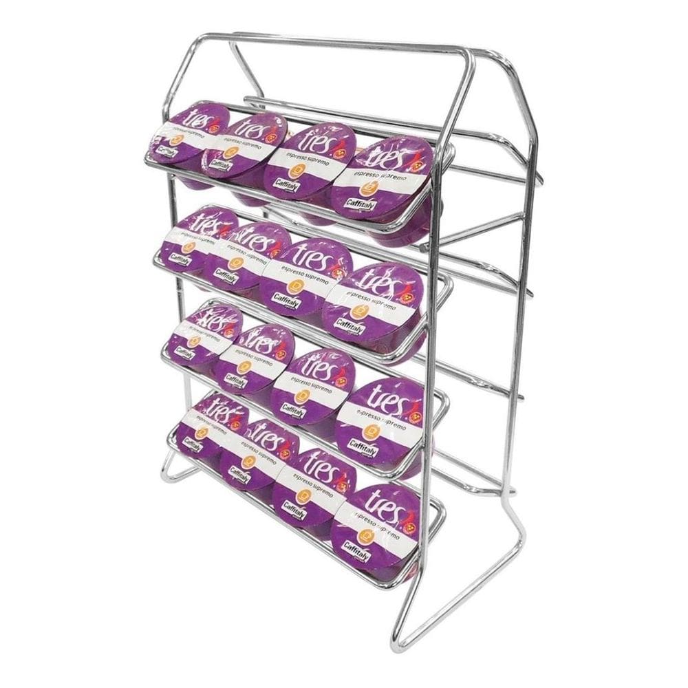 Porta Cápsulas Três Corações Due Lati Jomer 2106 Cromado