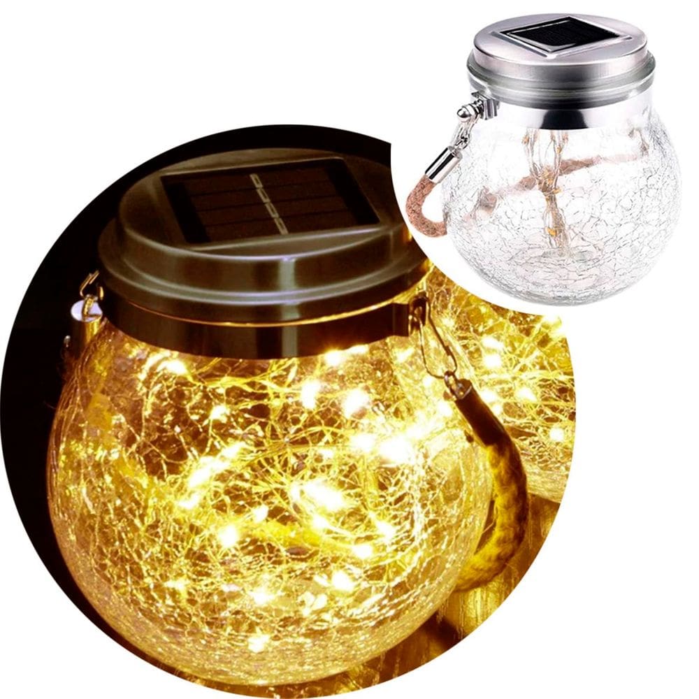 Globo Luzes Fio De Fadas Fraco Solar Lanterna LEDs Amarelo