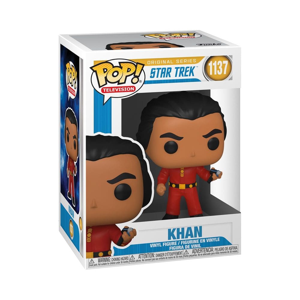 Boneco de vinil colecionável Funko POP Star Trek Khan