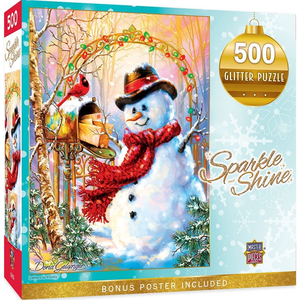 Obras-primas do quebra-cabeça Letters To Frosty 500 peças