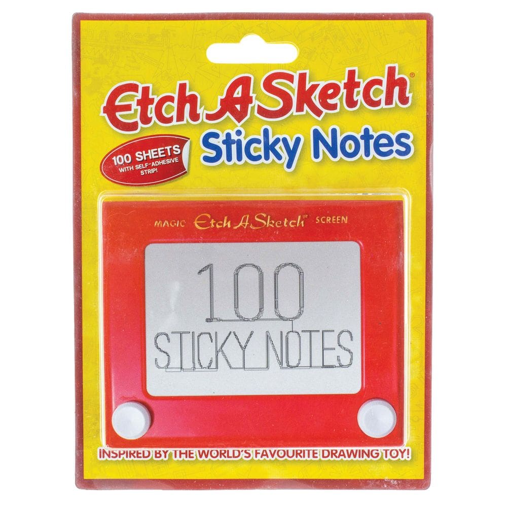 Caixa de brinquedos Sticky Notes Paladone Etch-A-Sketch 100 folhas