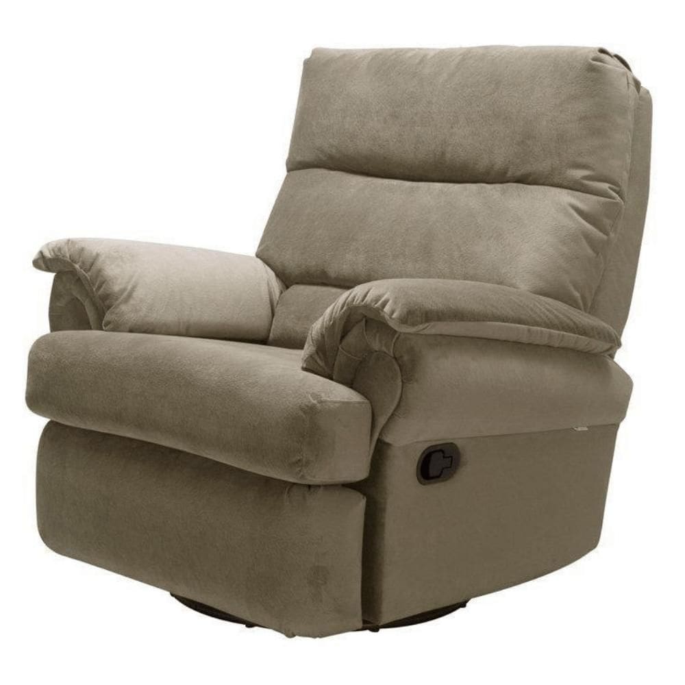 Poltrona Reclinável MH-1217 Herval Estofada sem Massageador Veludo Chocolate B