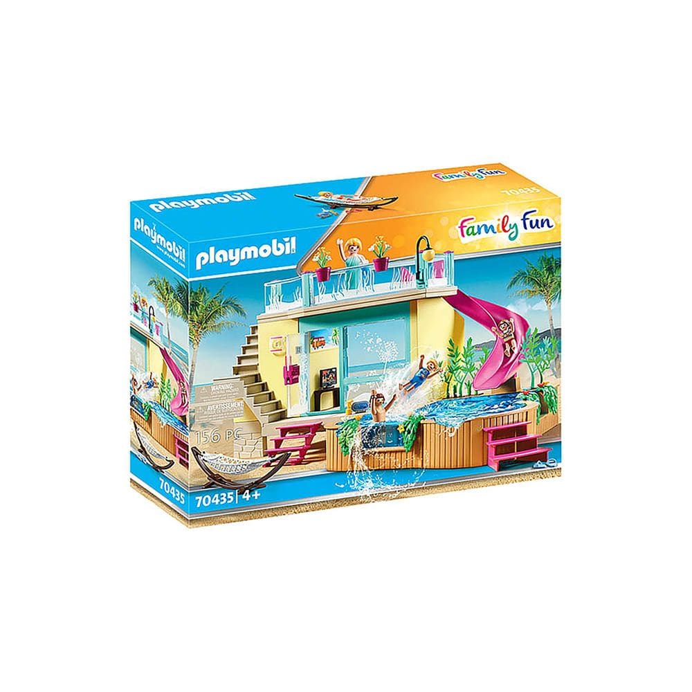 Playmobil - Bangalo Com Piscina - Family Fun - 70435