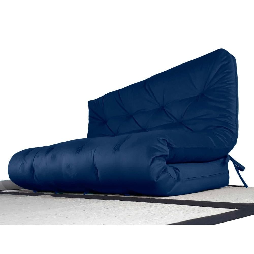Futon Casal D28 Acquablock Azul Royal