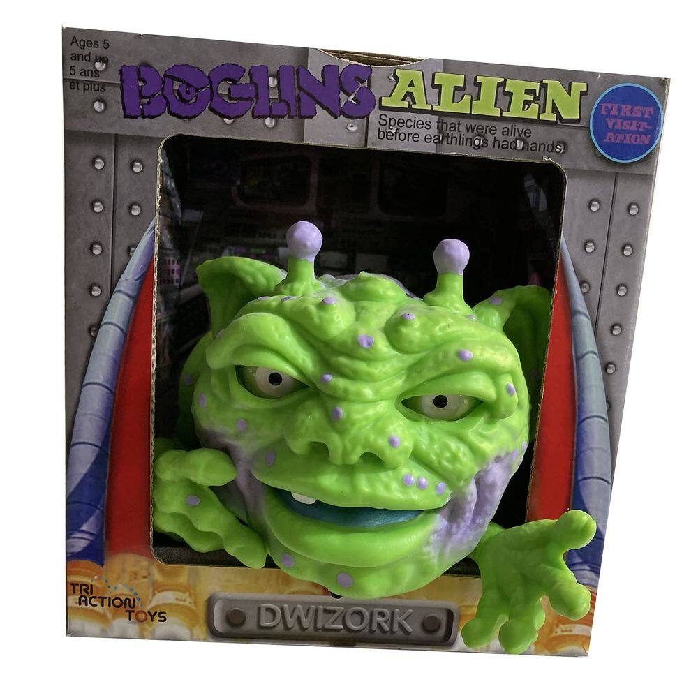 Boneco colecionável BOGLINS Alien Dwizork de 20 cm com pele elástica