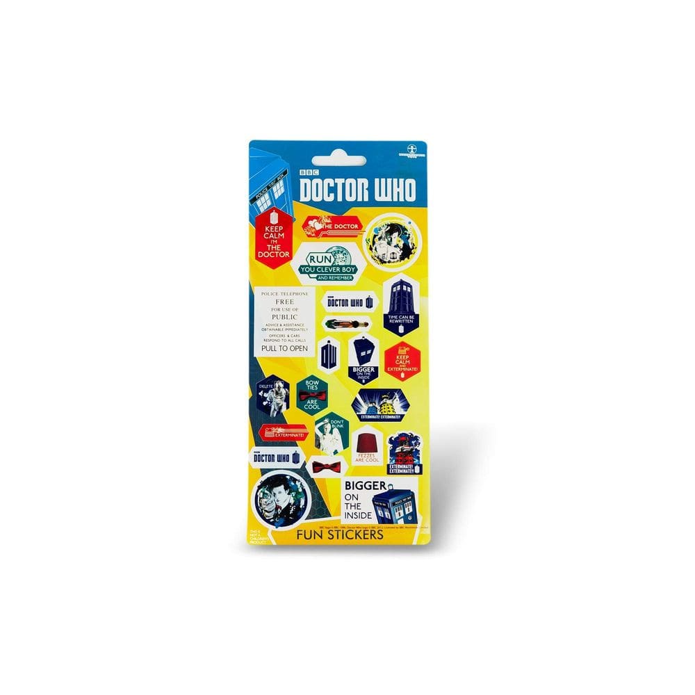 Conjunto de adesivos Doctor Who Sorted 22 adesivos 11th Doctor TARDIS