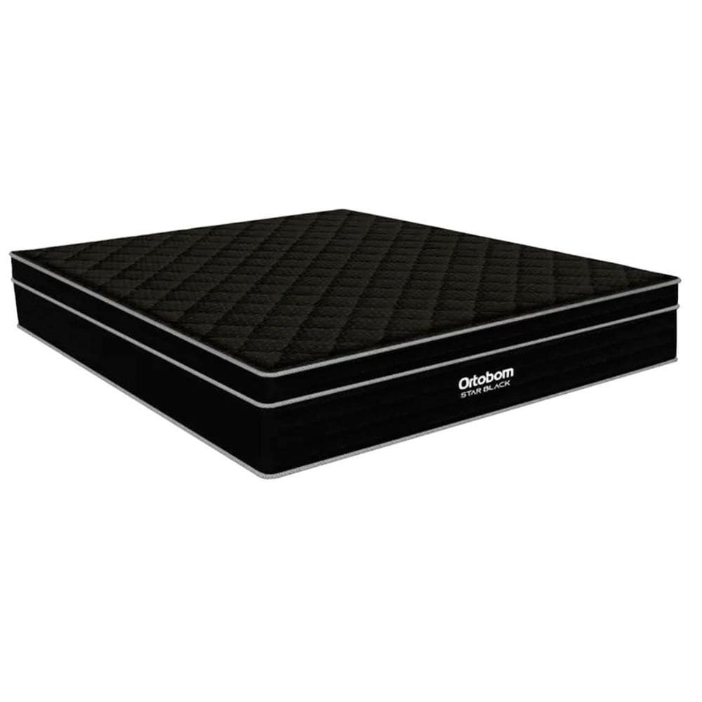 Colchão Casal Espuma Viscoelástico Star Black D45 Molas Ensacadas (138x188x38) - Ortobom