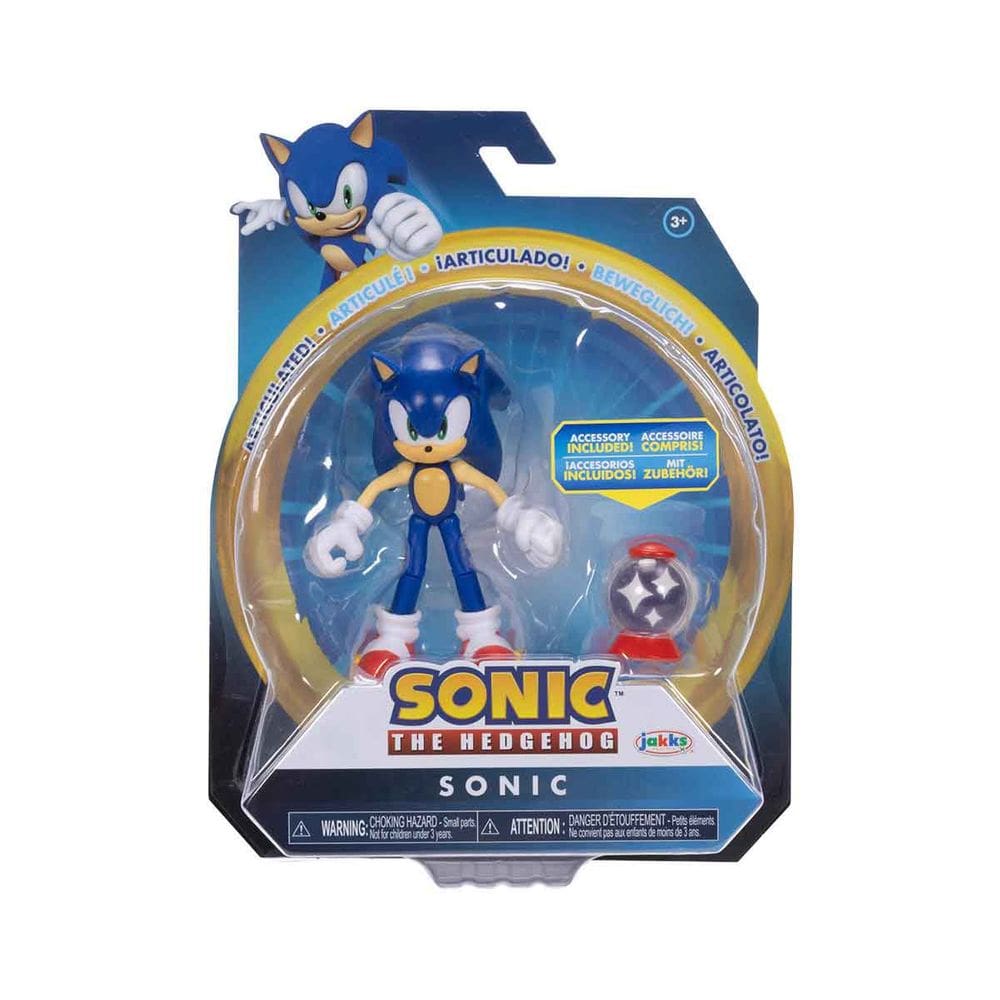 Sonic, Boneco Articulado Sonic com Caixa de Invencibilidade