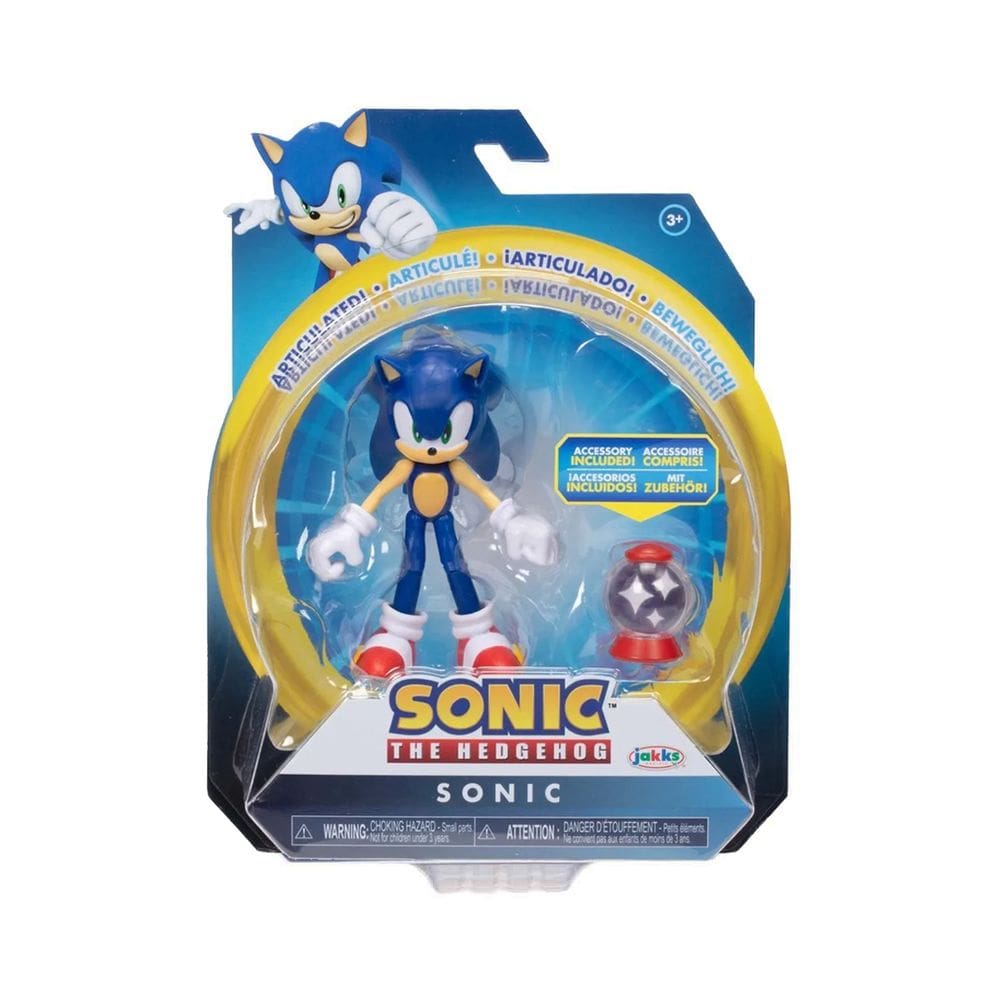 Sonic - Boneco Sonic 10cm com Caixa de Invencibilidade