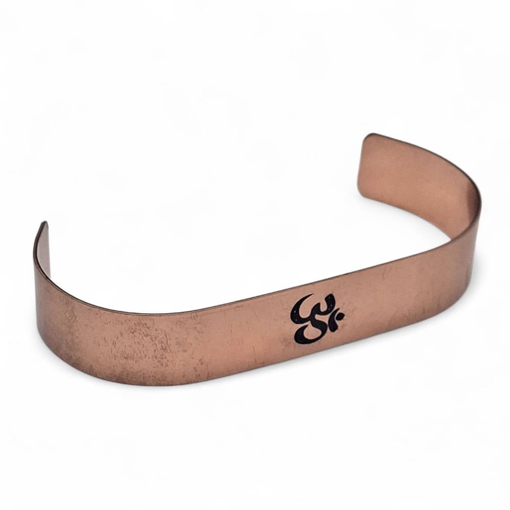 Pulseira de Cobre Símbulo Om Símbulo Som do Universo Unissex