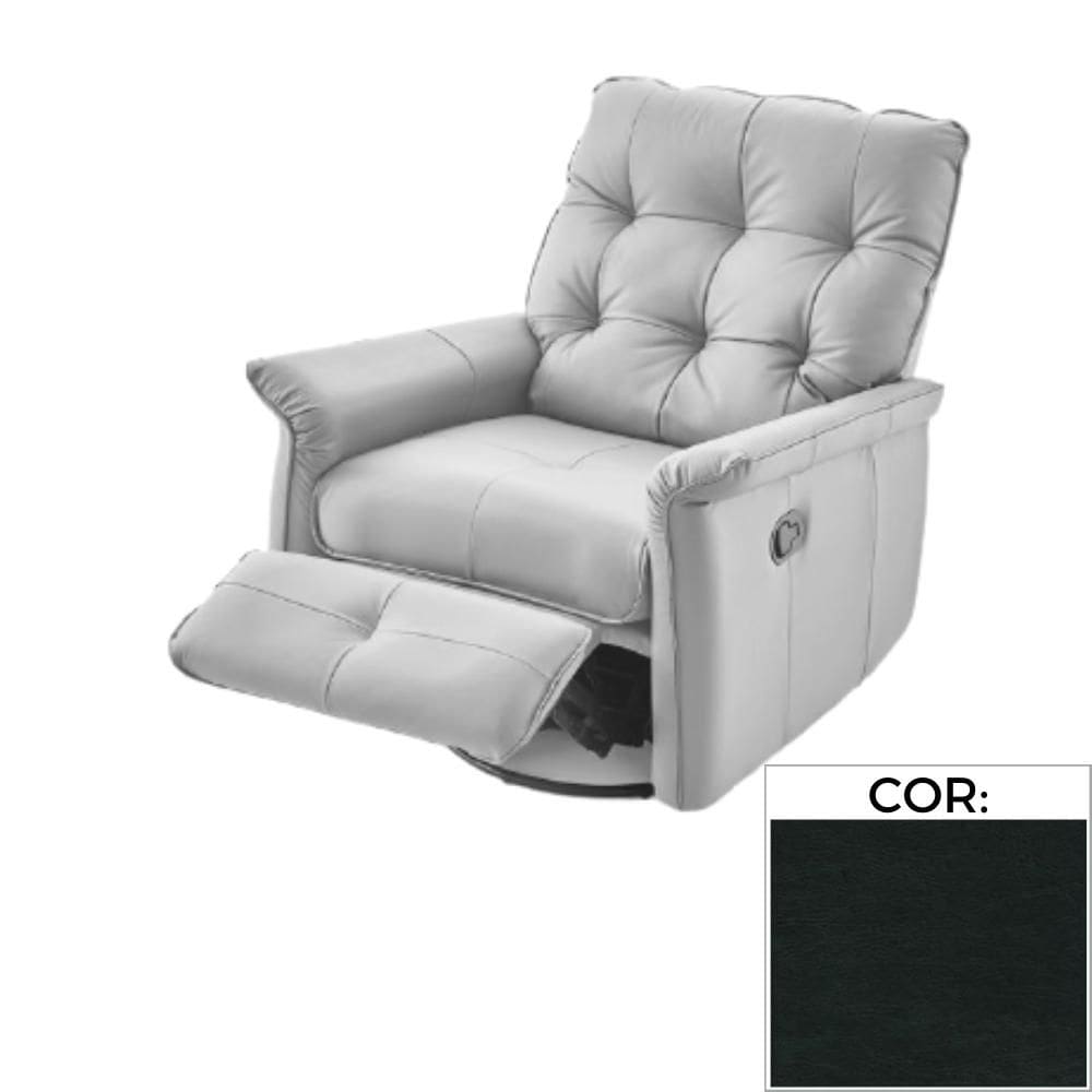 Poltrona Reclinável MH-3790 Herval Estofada Preto K