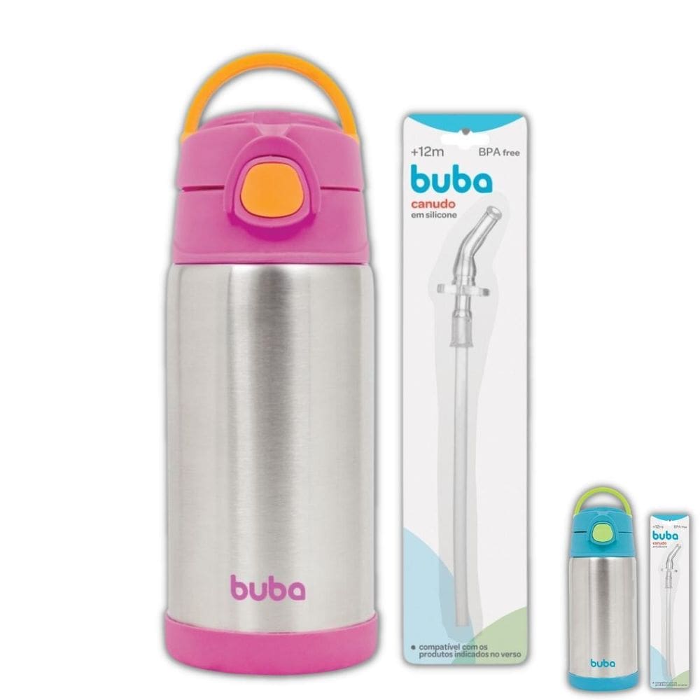 Garrafinha Copo Termico Infantil Bebe 400 Ml Parede Dupla