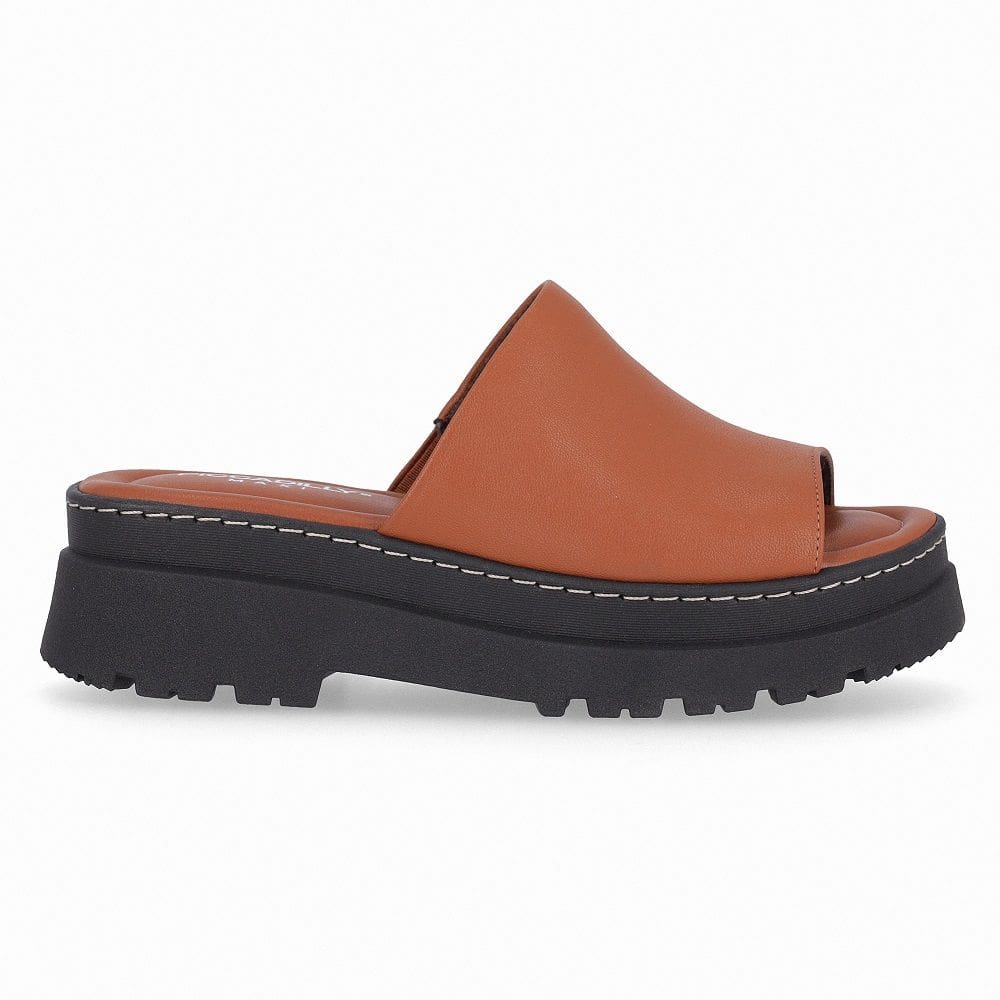 Tamanco Salto Médio Piccadilly Maxi 249002 Feminino - Marrom
