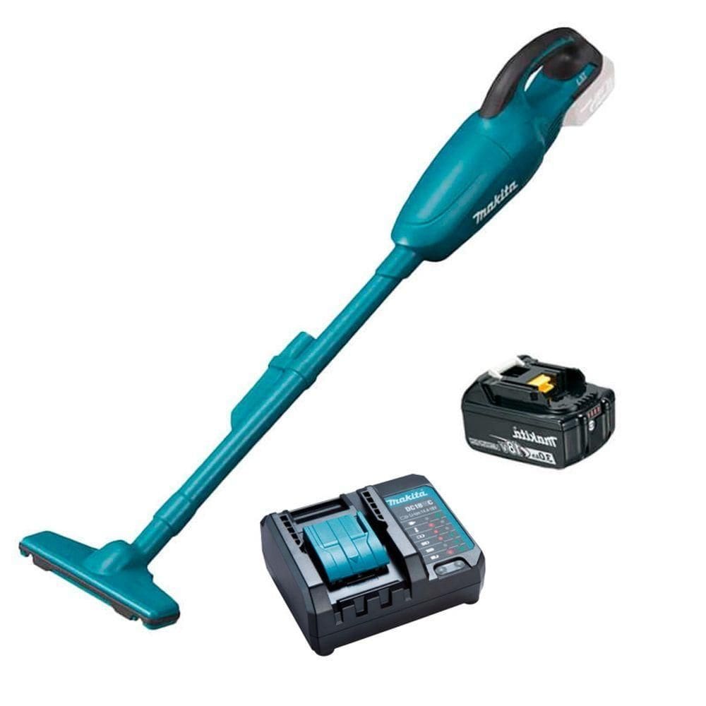 Aspirador De Pó 18V Dcl180zc Com Bateria E Carregador Makita