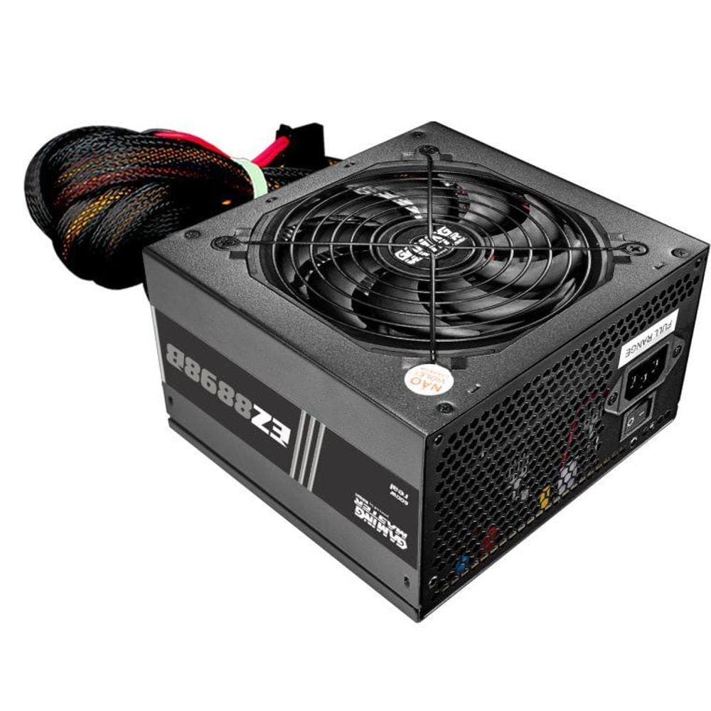 Fonte Real Gamer 600w K-Mex EZ8898B 80 Plus Bronze