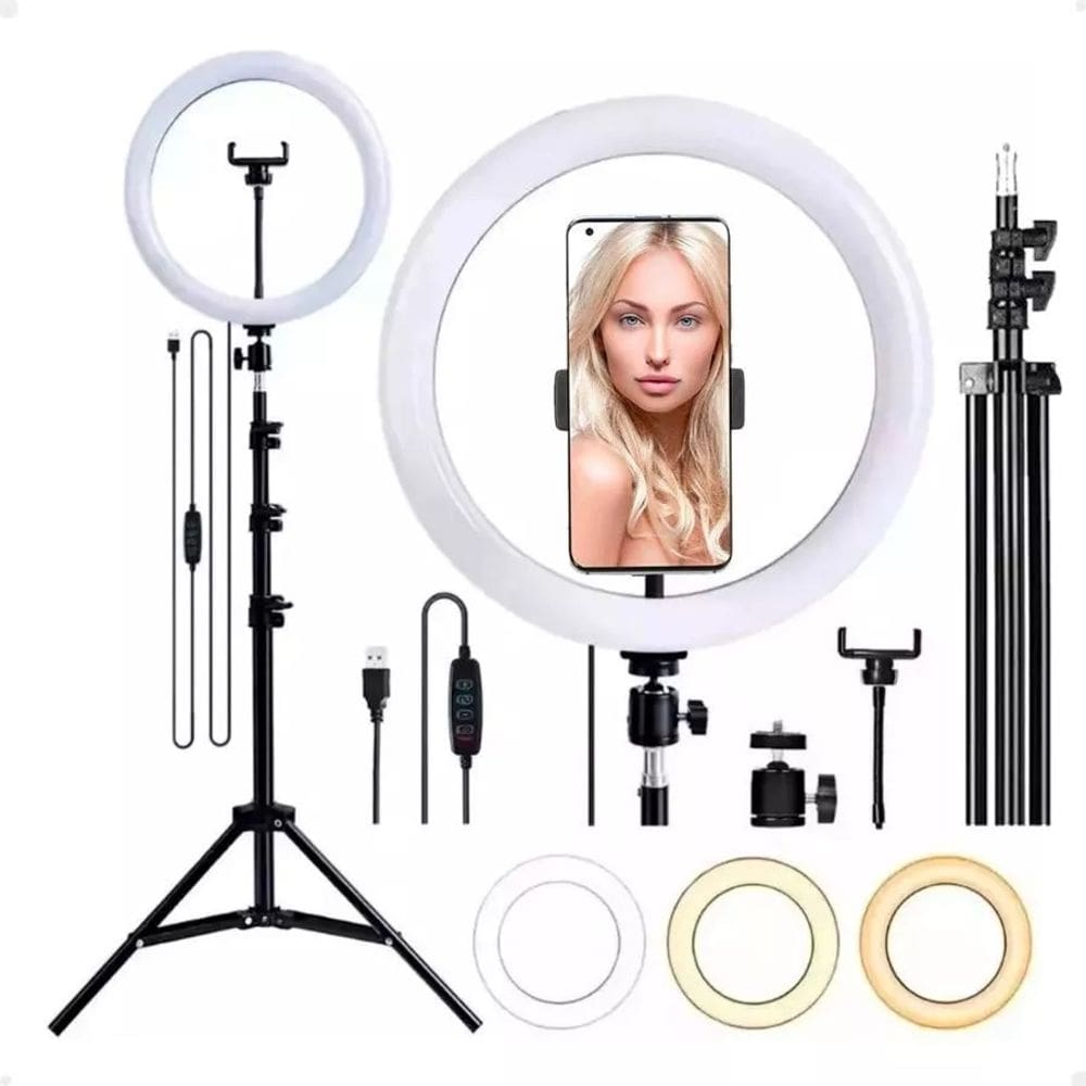 Ring Light Lorben Aro De Led 26cm com tripé Selfie Blogueiro Maquiagem