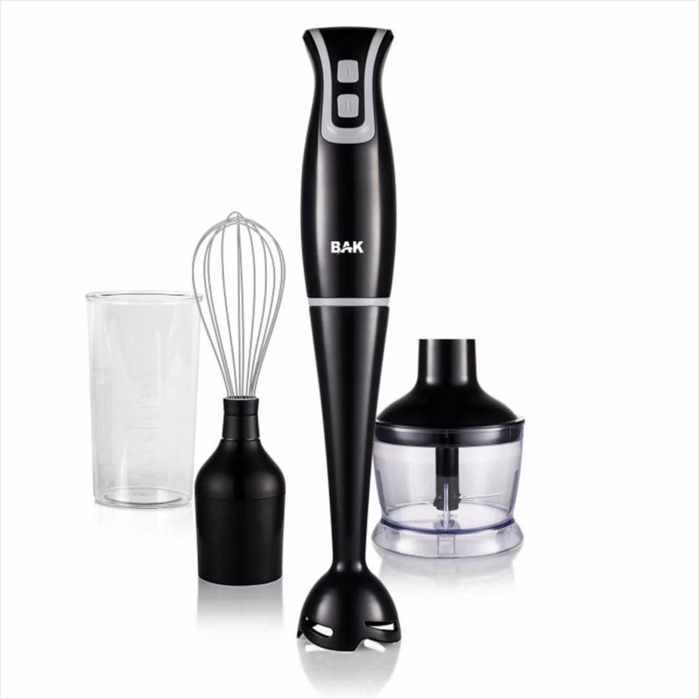 Mixer Turbo 3 Em 1 BAK 250W Triturador Fuet Preto 110V
