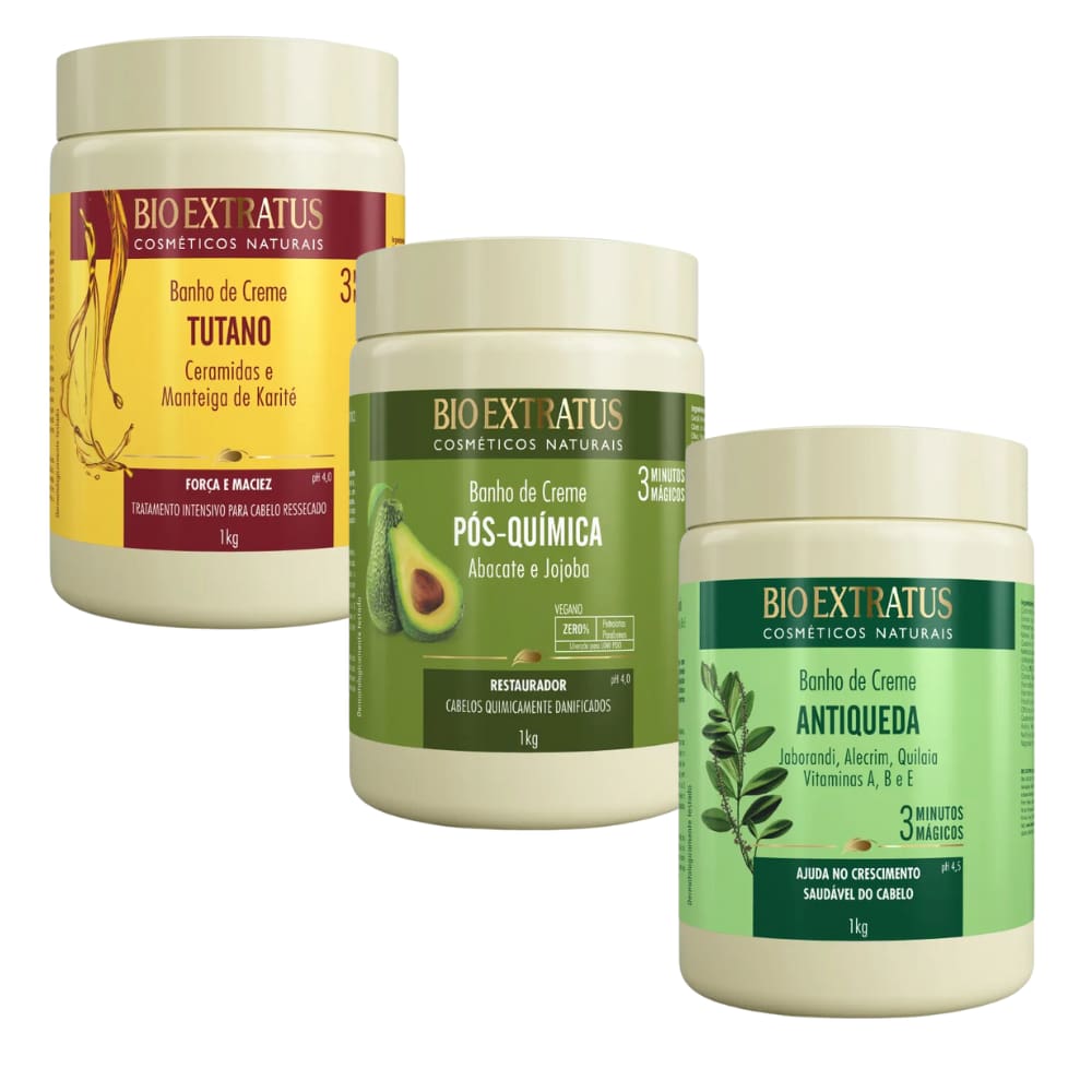 Cronograma Capilar Bio Extratus Tutano Antiqueda e Pós Química 1kg