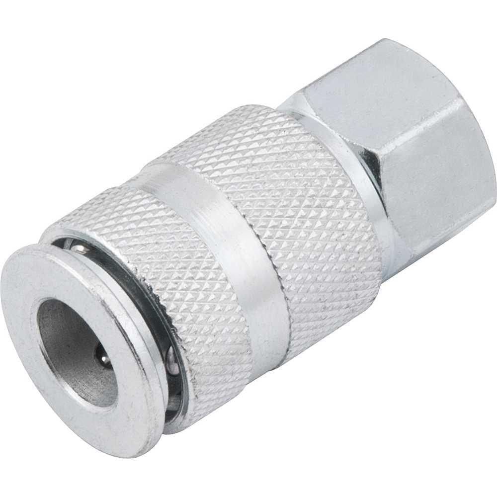 Engate Rápido Fêmea 1-4 Aço Carbono Zincado Esfera Vonder