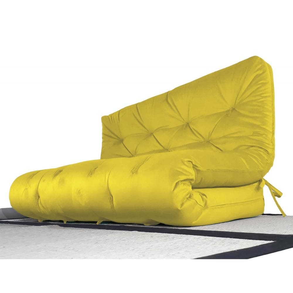 Futon Casal D28 Acquablock Amarelo