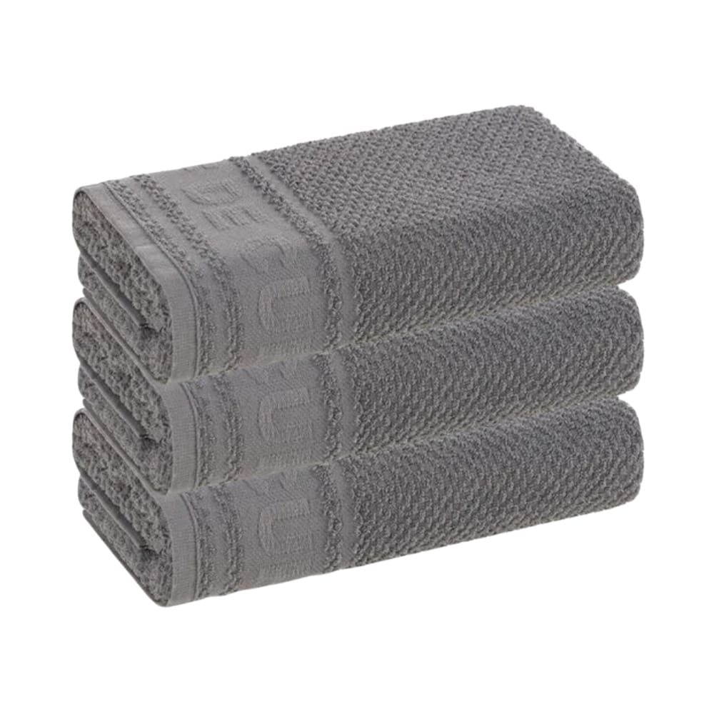 Kit com 3 Panos de Copa Prato Guardanapo Escuro Felpudo Karsten Cuisine 46 x 65 cm