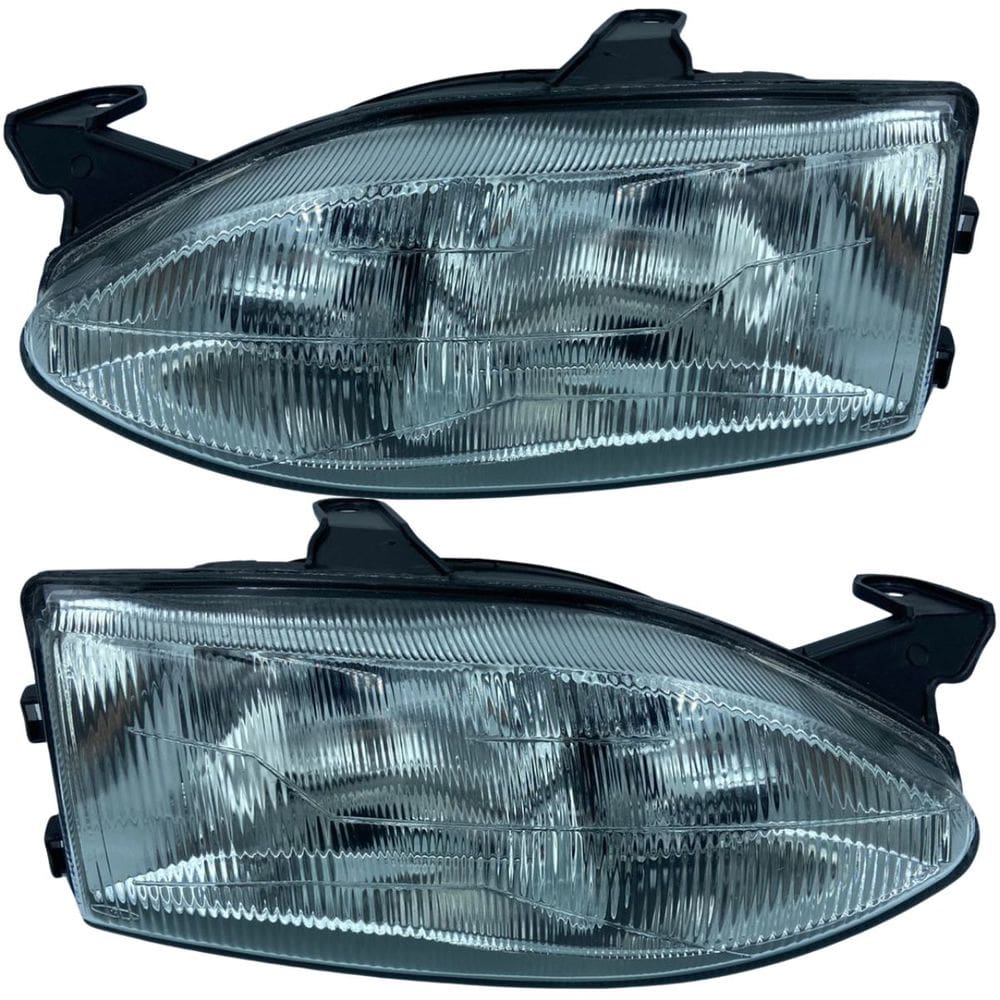 Par Farol Strada G1 Cromado Foco Duplo Vidro 96 Á 00