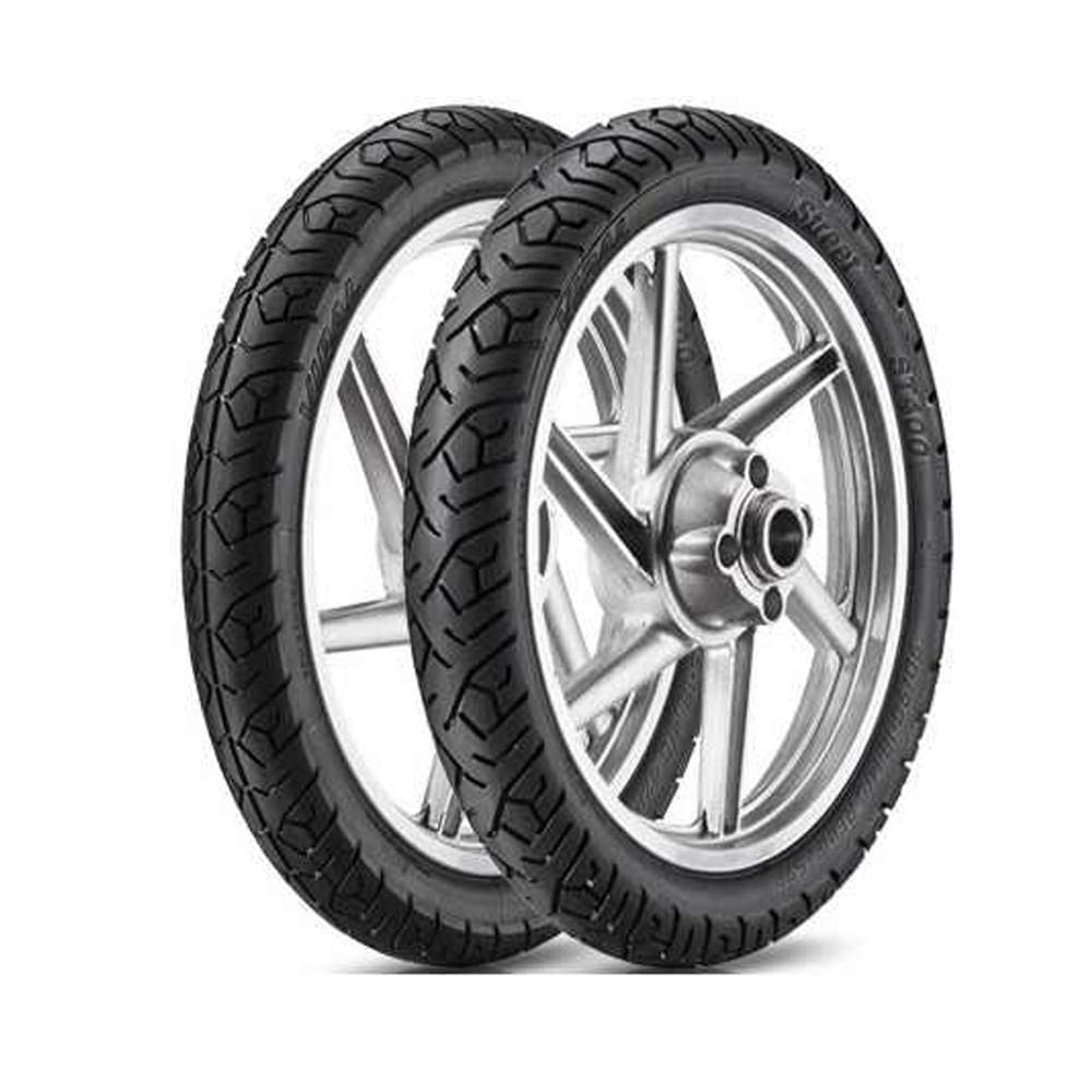 Par Pneu Cg Titan Ybr 275-18 + 90/90-18 St400 Vipal