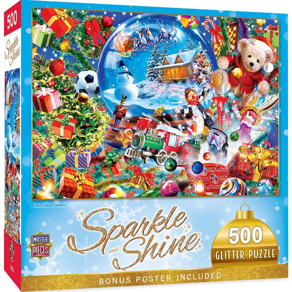 Obras-primas do quebra-cabeça Snow Globe Dreams 500 peças