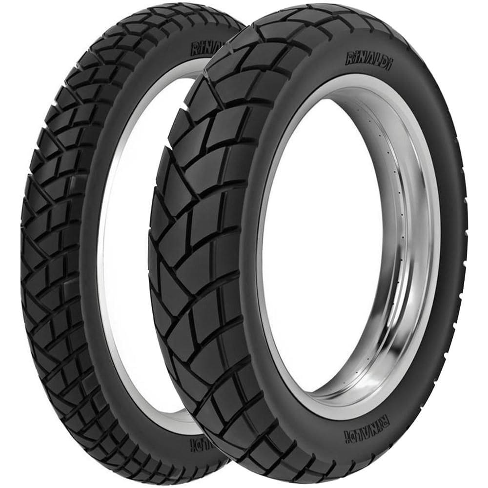 Par Pneu Xre 300 Xtz 250 130/80-18 + 90/90-21 R34 Rinaldi