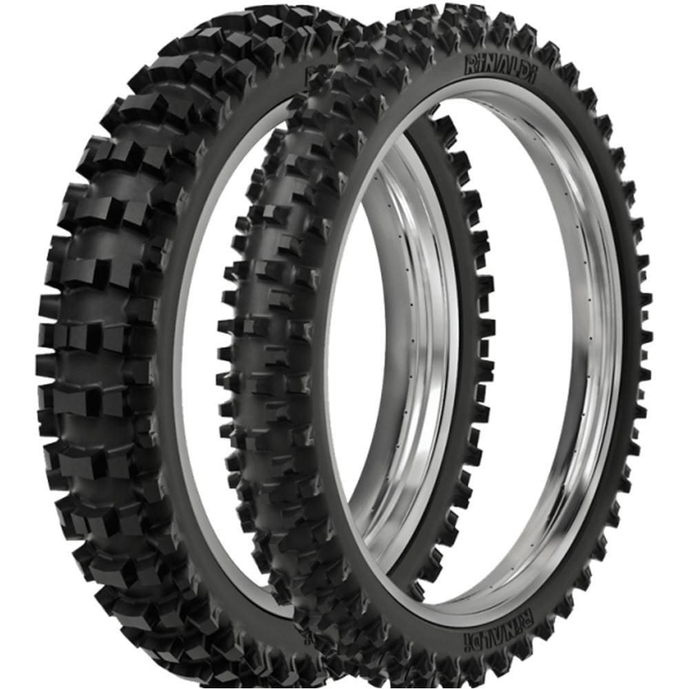 Par Pneu Crf 230 Crf 250 110/100-18 + 90/90-21 Sr39 Rinaldi