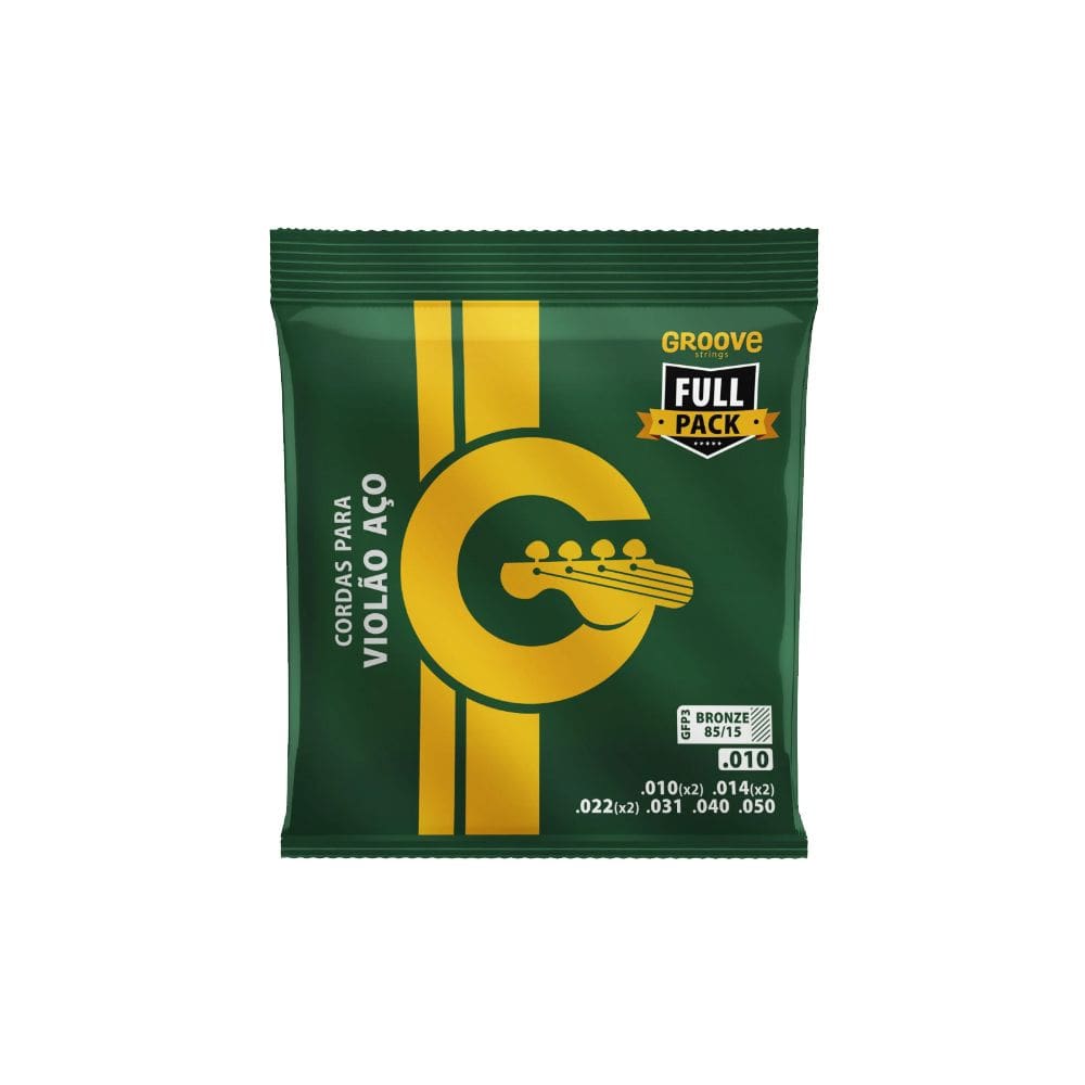 Encordoamento Corda Violão Aço Solez Groove 0.10