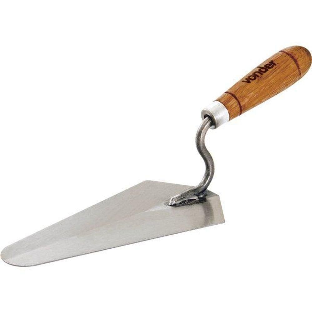 Colher Para Pedreiro 9” Reta Cabo Madeira - Vonder