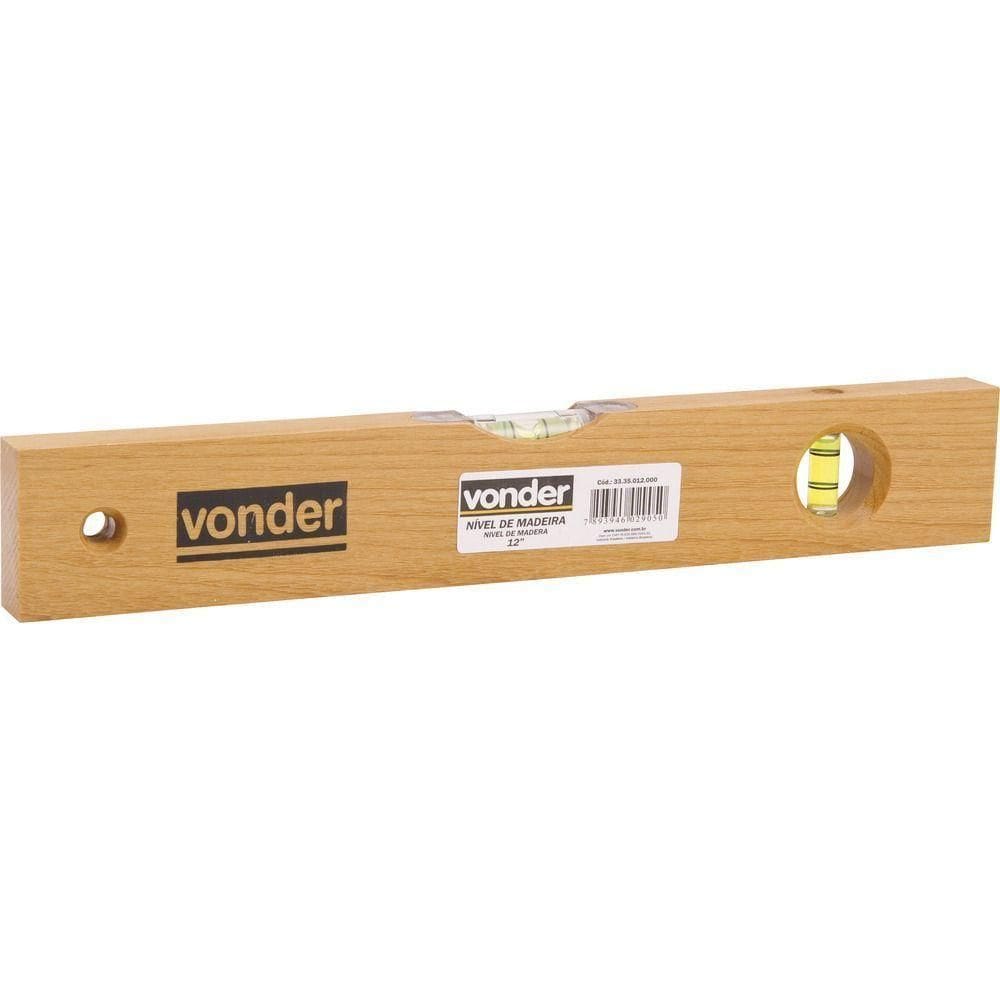 Nível Madeira 16” 2 Bolhas - Vonder