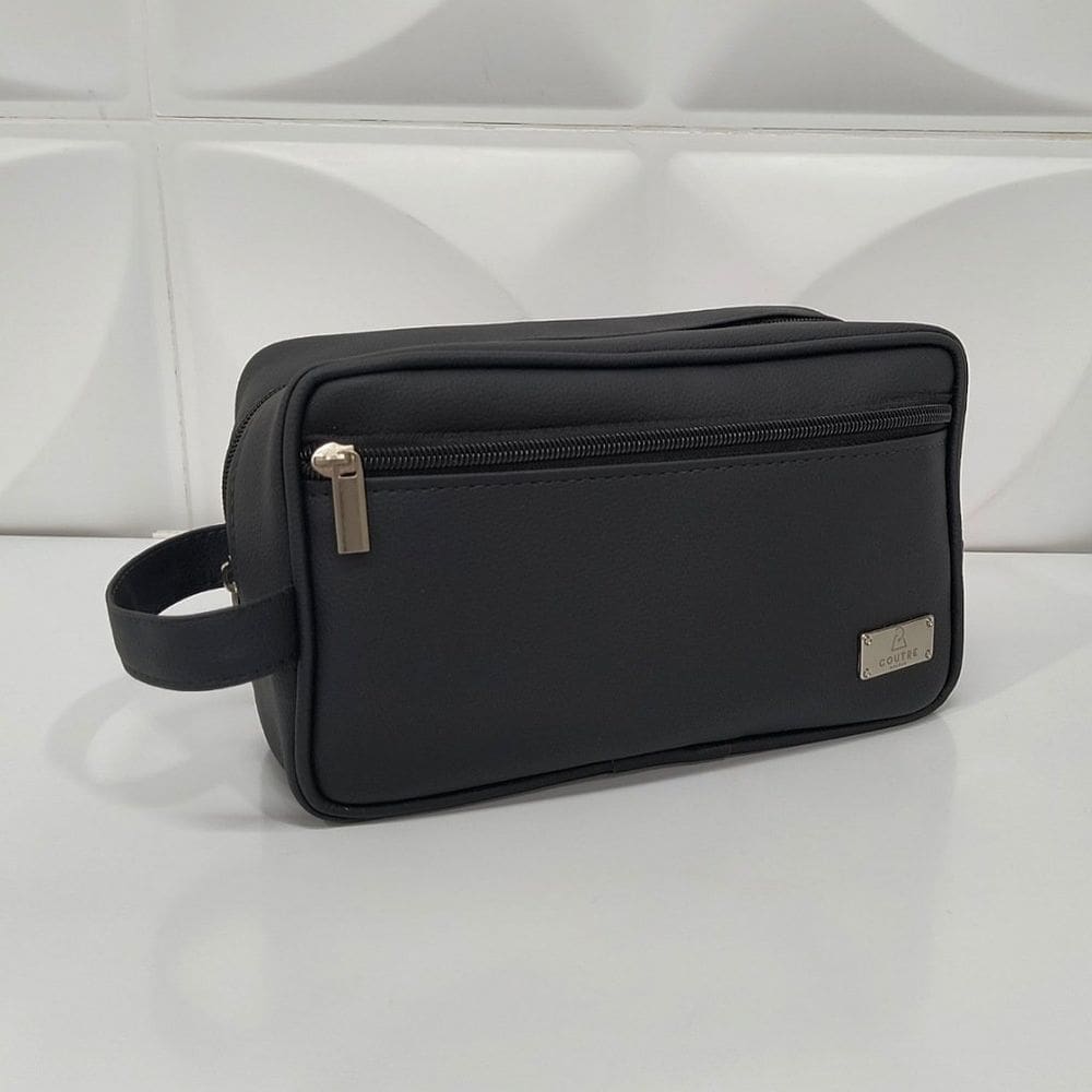 Necessaire Unissex Preta Recato - Coutre Bolsas