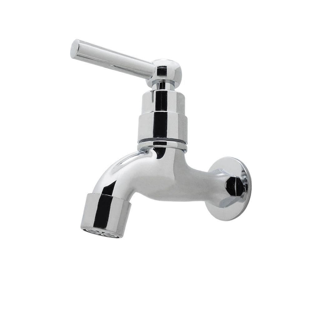 Torneira Cromada Luxo Arejador ¼ Parede Pia Tanque Jardim