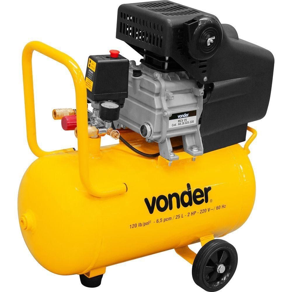 Motocompressor De Ar Mcv 25 25 Litros - Vonder 220V