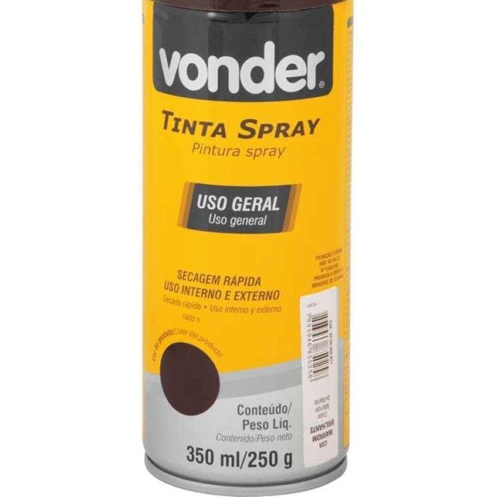 Tinta Spray Acrílica Marrom 350ml-250g Vonder