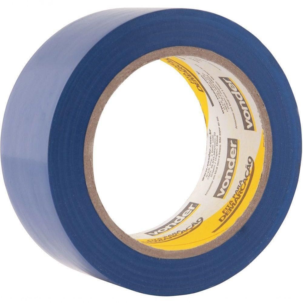 Fita Para Demarcação De Solo 48mmx30m Azul - Vonder