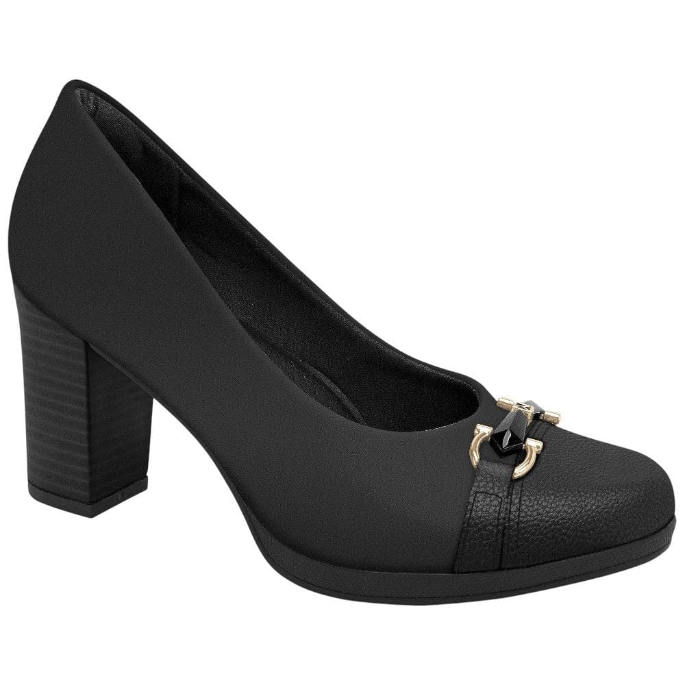 Sapato Salto Alto Piccadilly 130234 Feminino - Preto