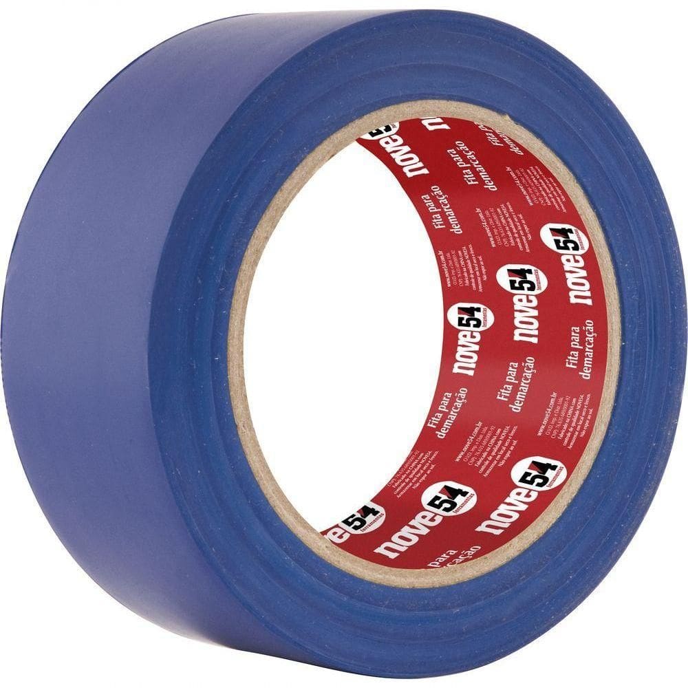 Fita Para Demarcação De Solo 48mmx30m Azul - Nove54