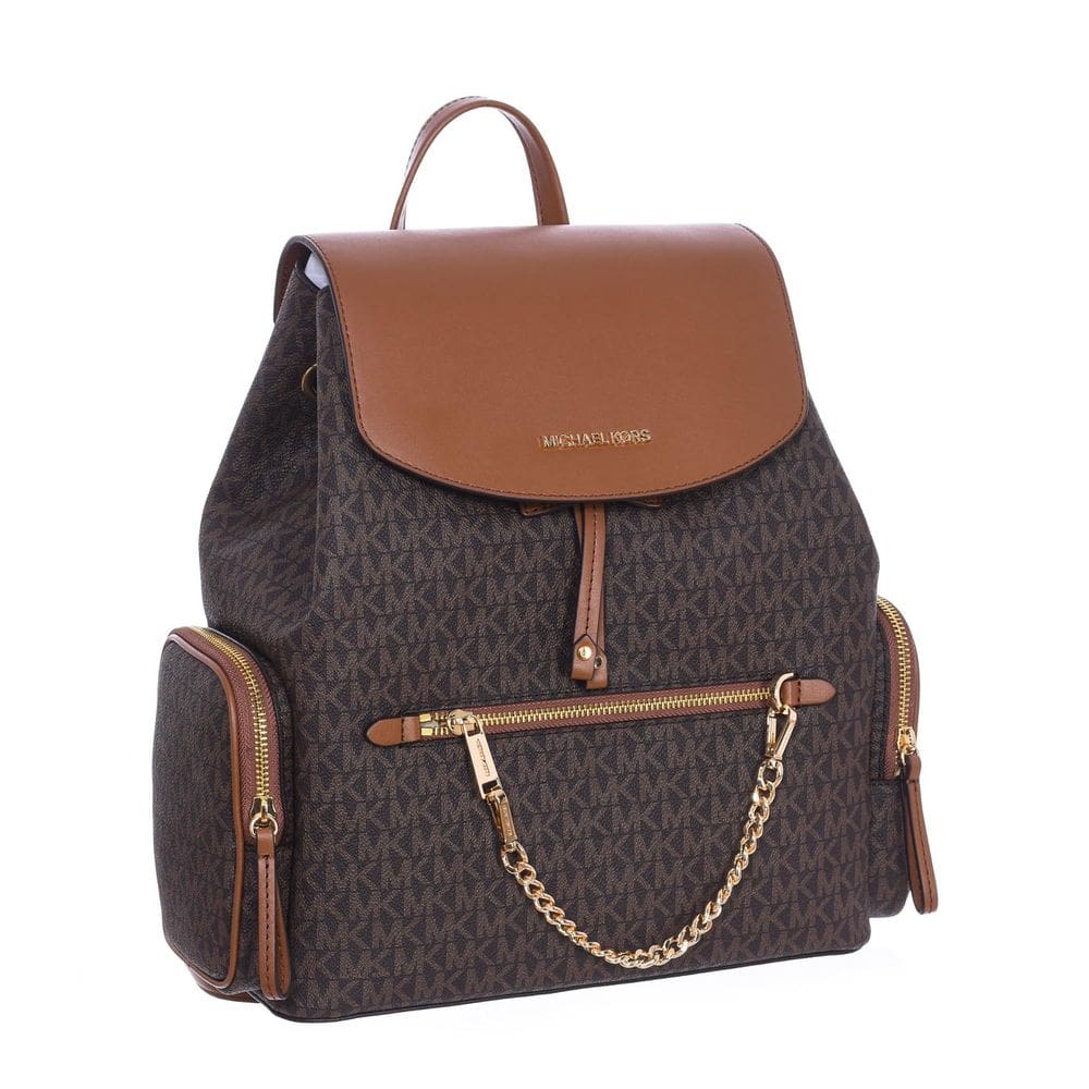 Mochila Michael Kors Jet Set Large Signature PVC Brown