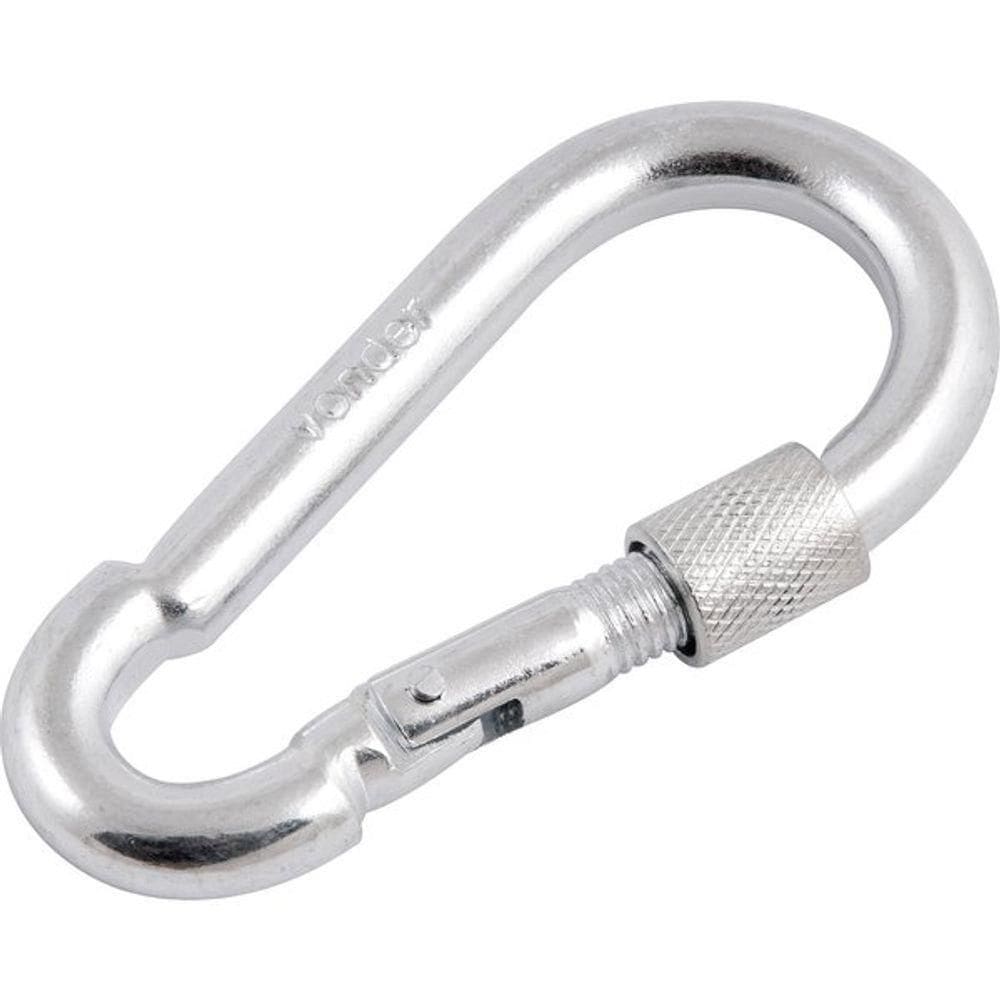 Mosquetão Com Trava Roscada 9x90mm Leve Galvanizado Vonder