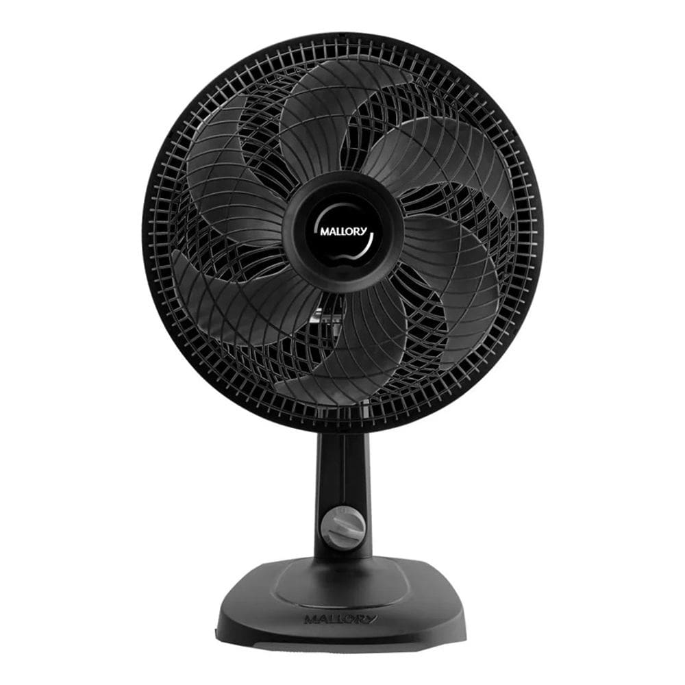 Ventilador Compact Mallory Turbo 6 Pás 30cm Preto 127v