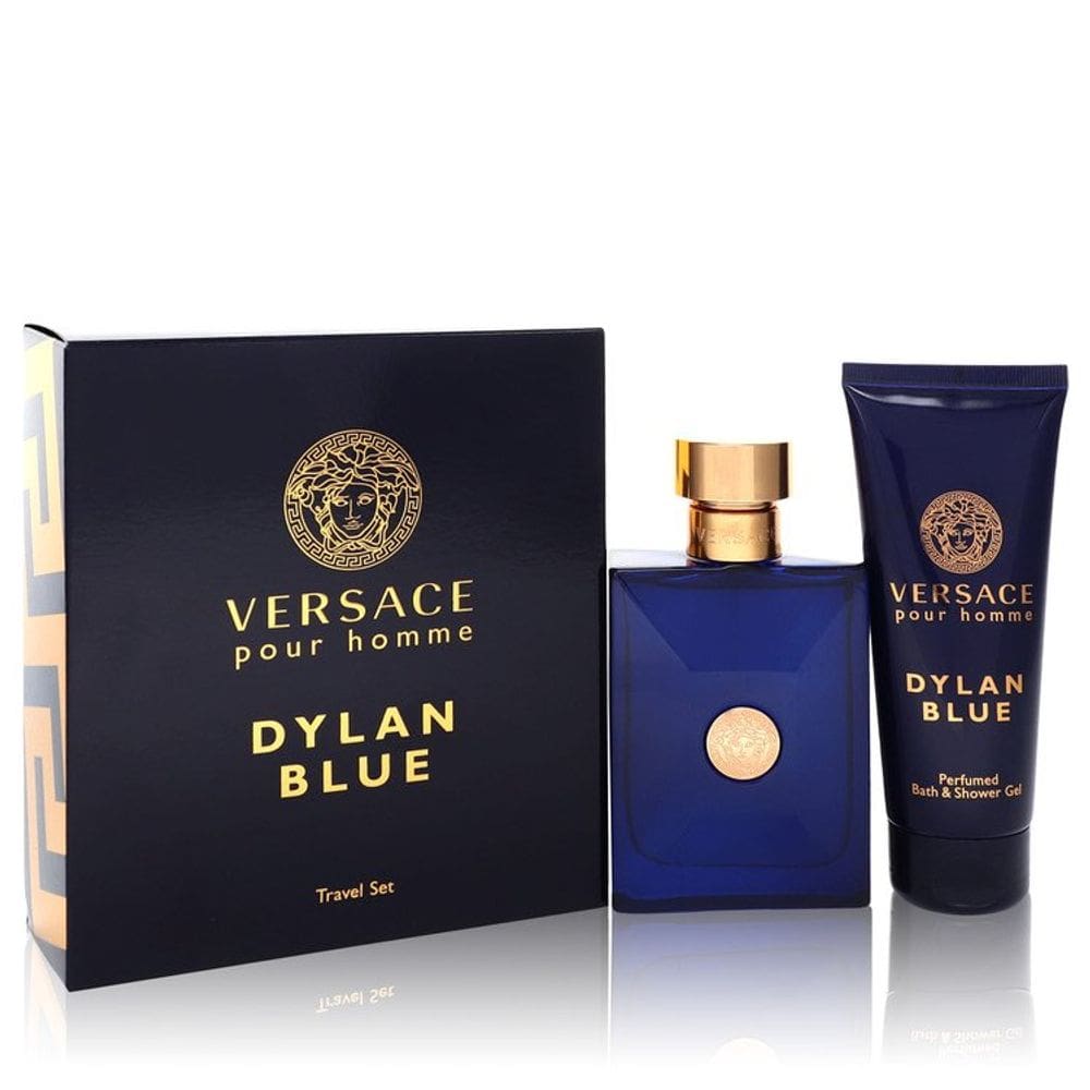 Caixa Presente  ML Eau Toilette + 100 ML Gel de Banho Masculino Versace Pour Homme Dylan Blue Col.