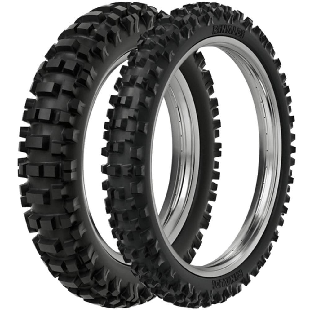 Par Pneu Crf 250 Trilha 100/90-19 + 80/100-21 Rmx35 Extreme Rinaldi